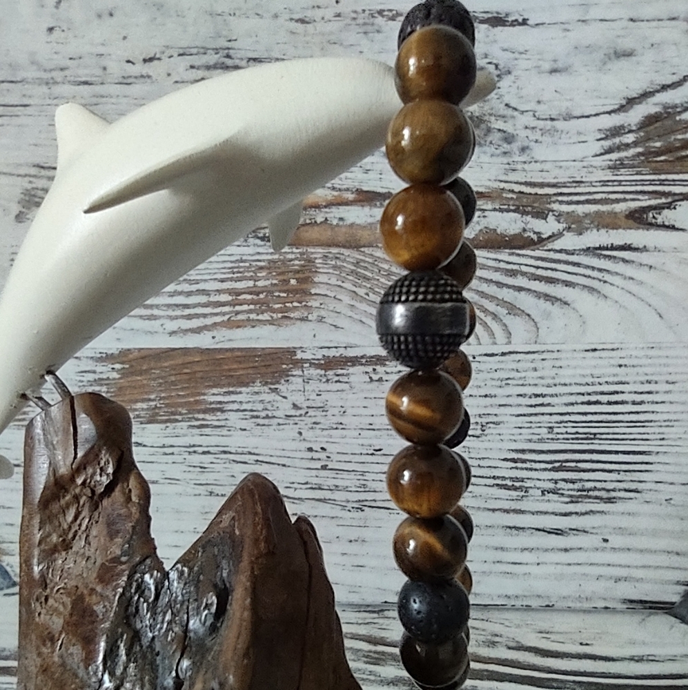 Brown Beaded Bracelet